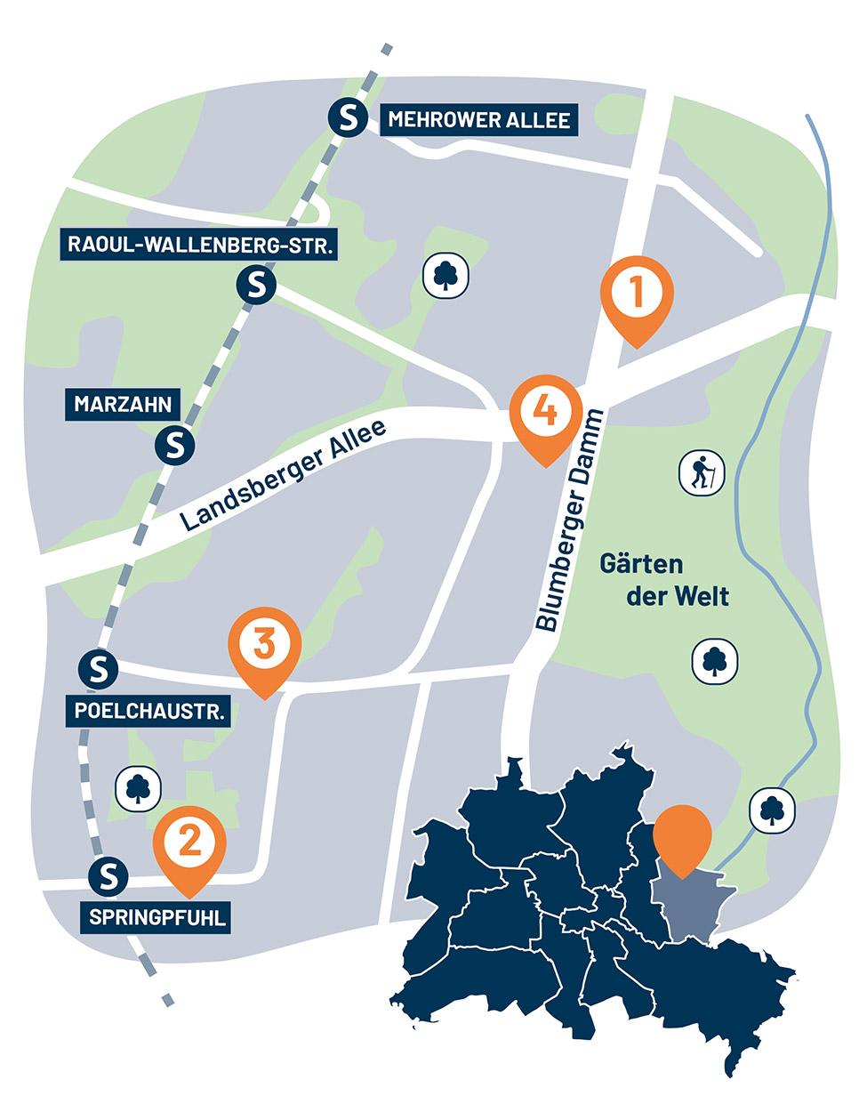 Wohngebiete uebersicht