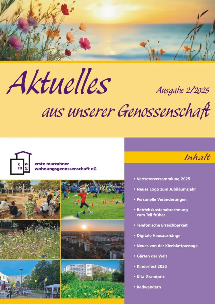 Aktuelles aus unserer Genossenschaft 2/2025